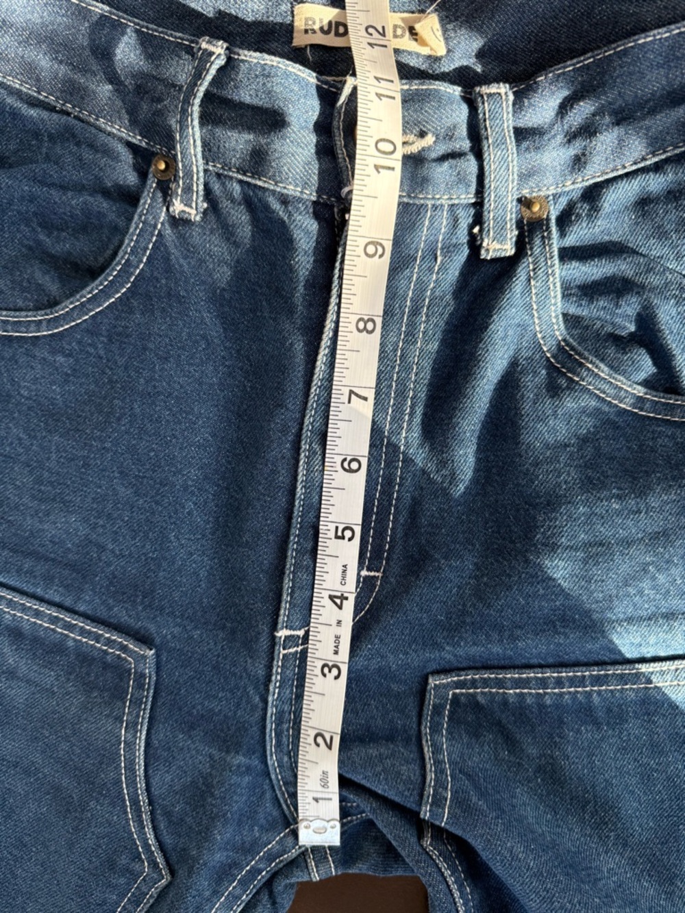 Rudy Jude Women's Relaxed Dark Blue Denim Jeans
